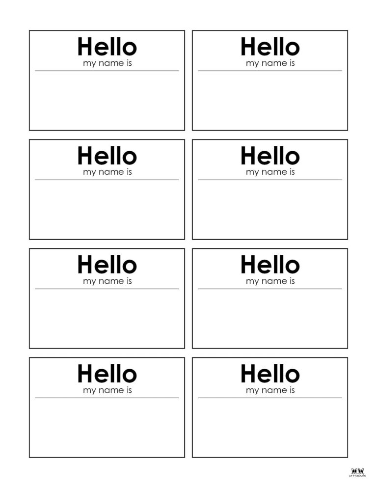 Name Tags 44 Unique Designs FREE Printabulls Name Tags 44 Unique Designs FREE Printabulls