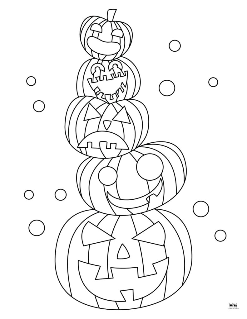 Halloween Jack-o'-Lantern coloring page