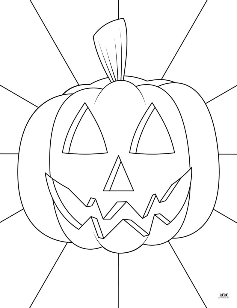 Halloween Jack-o'-Lantern coloring page