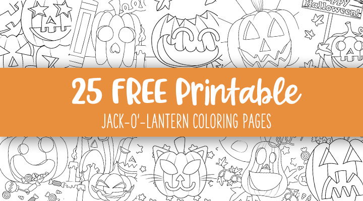 Halloween Jack-o'-Lantern coloring page