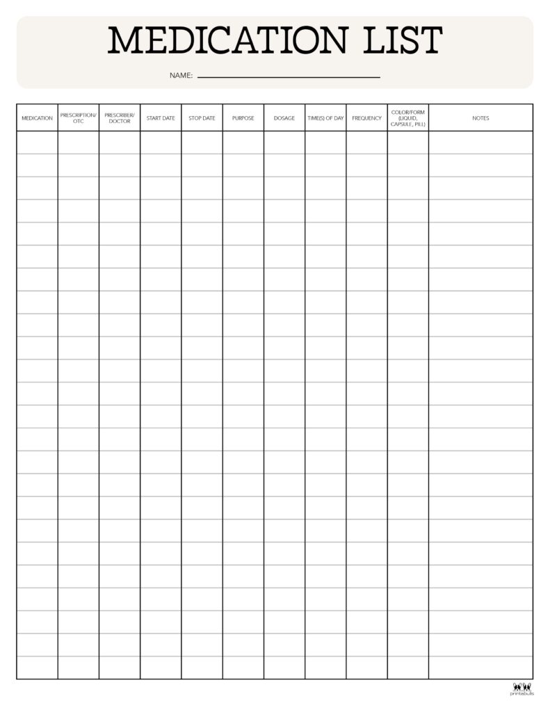 Printable-Medication-List-Template-2