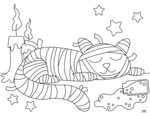Mummy Coloring Pages &amp; Templates - 25 FREE Pages | Printabulls