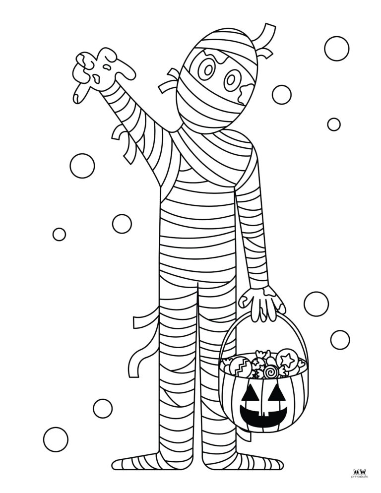 Mummy Coloring Pages &amp; Templates - 25 FREE Pages | Printabulls