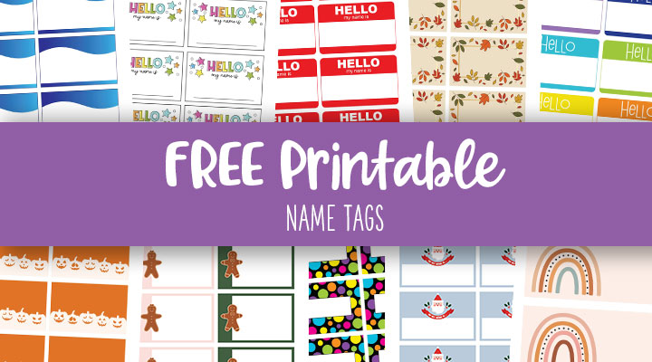 Printable discount name tags