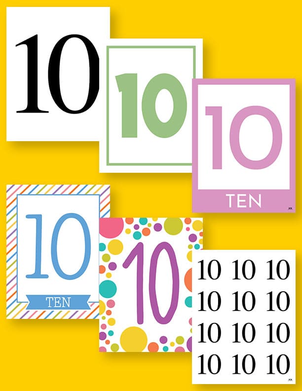 Printable-Number-10