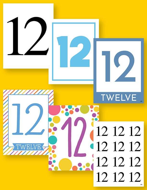 Printable-Number-12