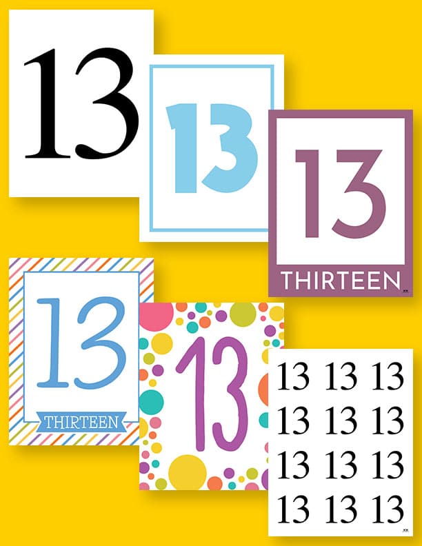 Printable-Number-13