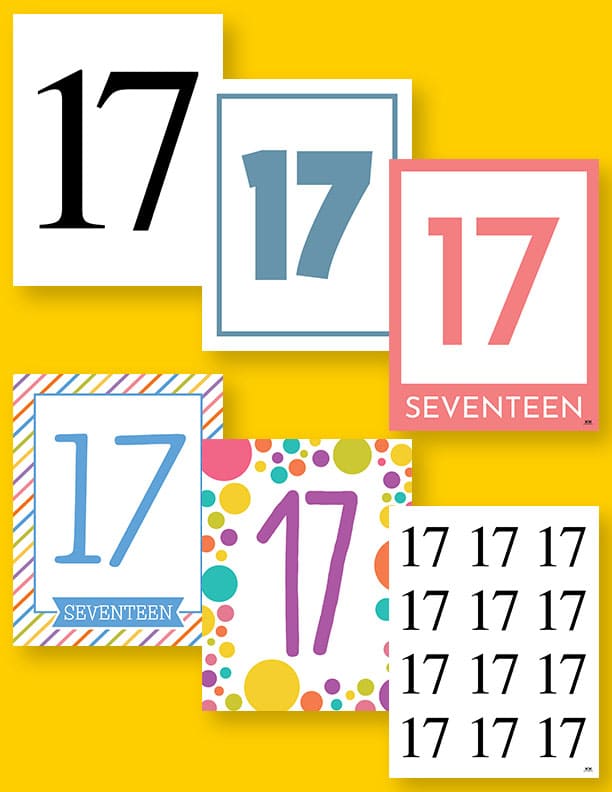 Printable-Number-17