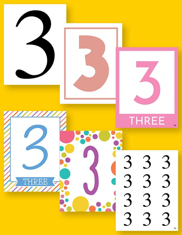 Printable-Number-3