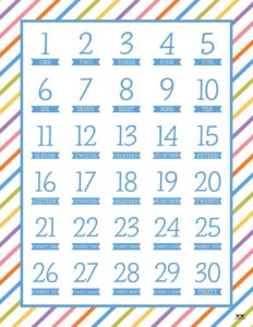 Printable Numbers - 58 FREE Printables | Printabulls