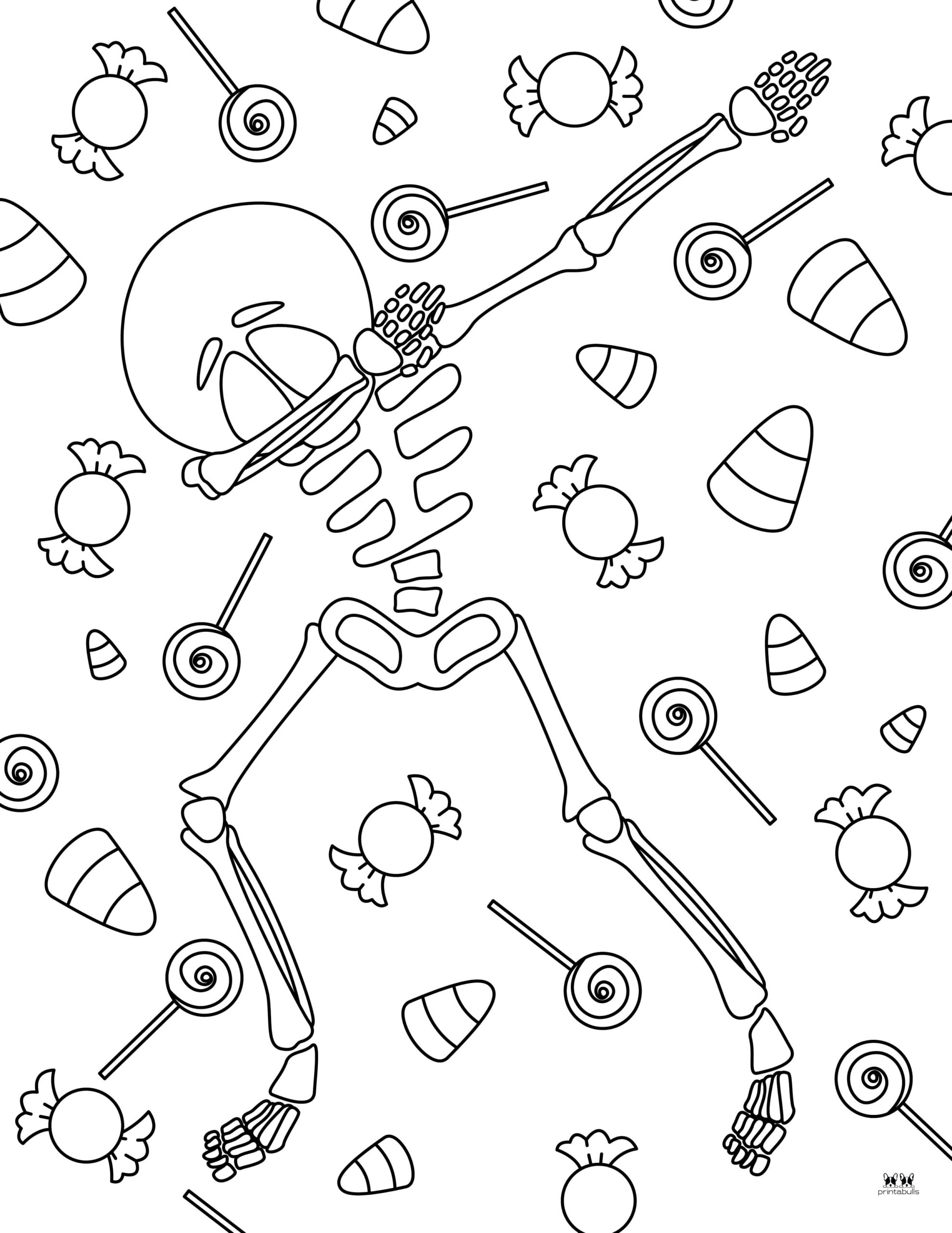 Skeleton Coloring Pages - 25 FREE Pages | Printabulls