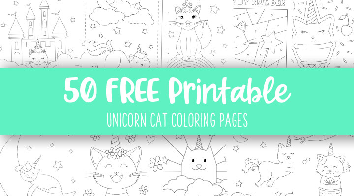 Printable-Unicorn-Cat-Coloring-Pages-Feature-Image