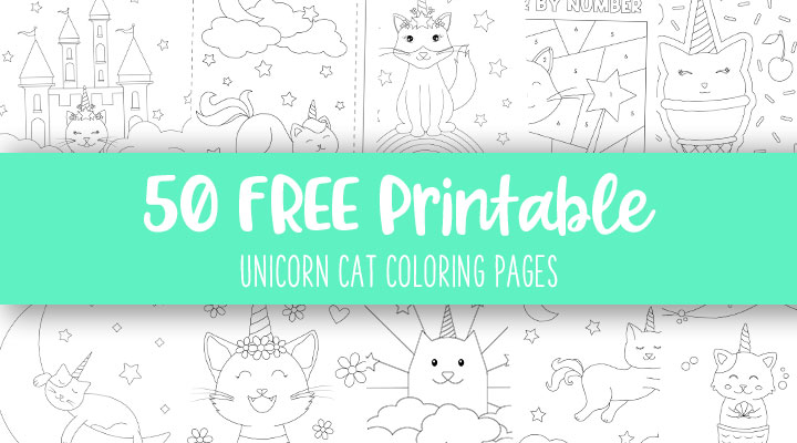 Printable-Unicorn-Cat-Coloring-Pages-Feature-Image