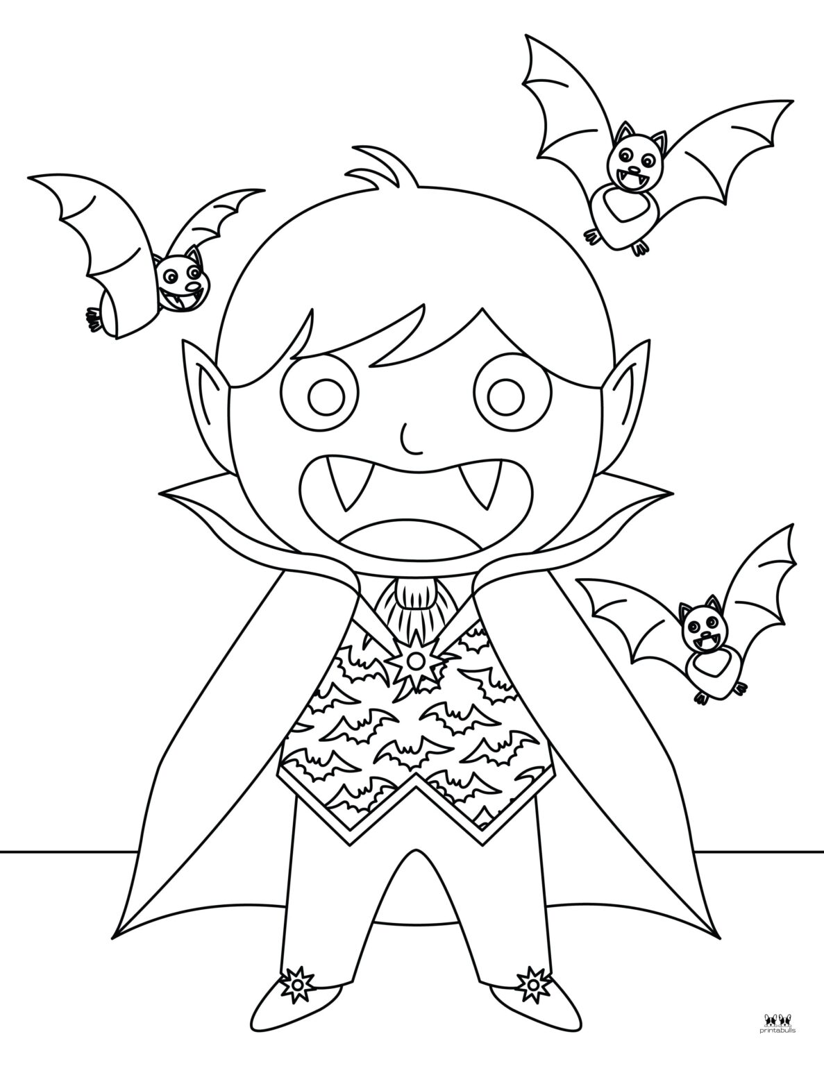 Vampire Coloring Pages & Outlines - 26 FREE Pages | Printabulls