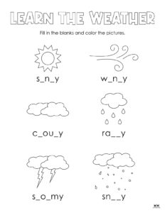 Weather Worksheets &amp; Printables - 50 FREE Pages | Printabulls