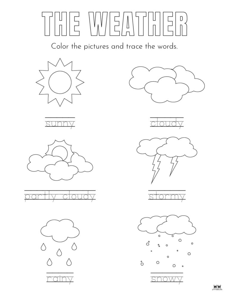 Weather Worksheets & Printables 50 FREE Pages Printabulls
