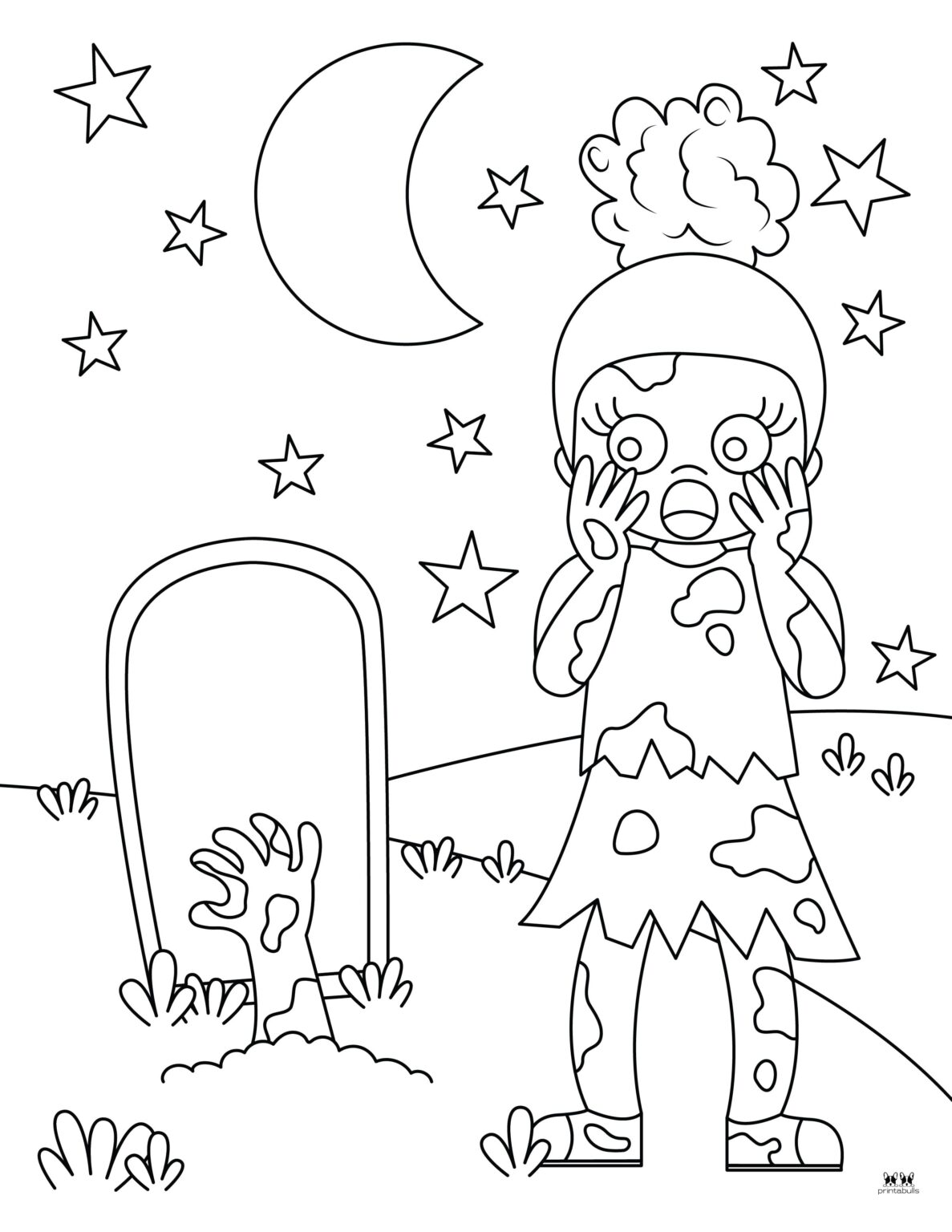 Zombie Coloring Pages - 25 FREE Pages | Printabulls