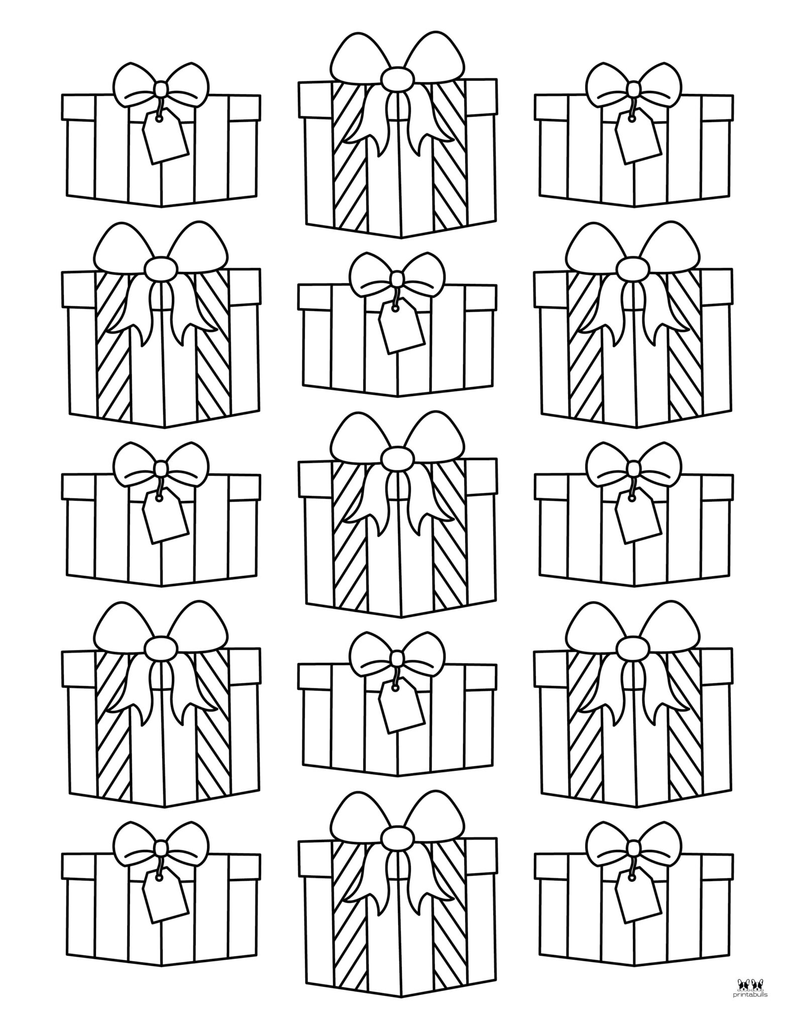 Christmas Present Coloring Page Pdf