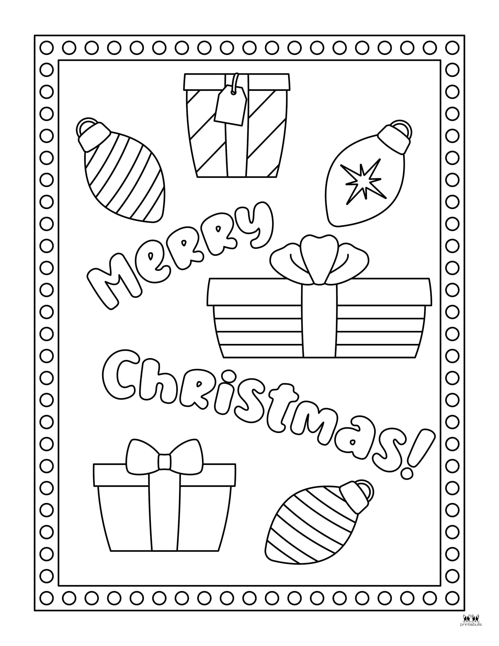 Christmas Present Coloring Pages - 25 FREE Pages | Printabulls