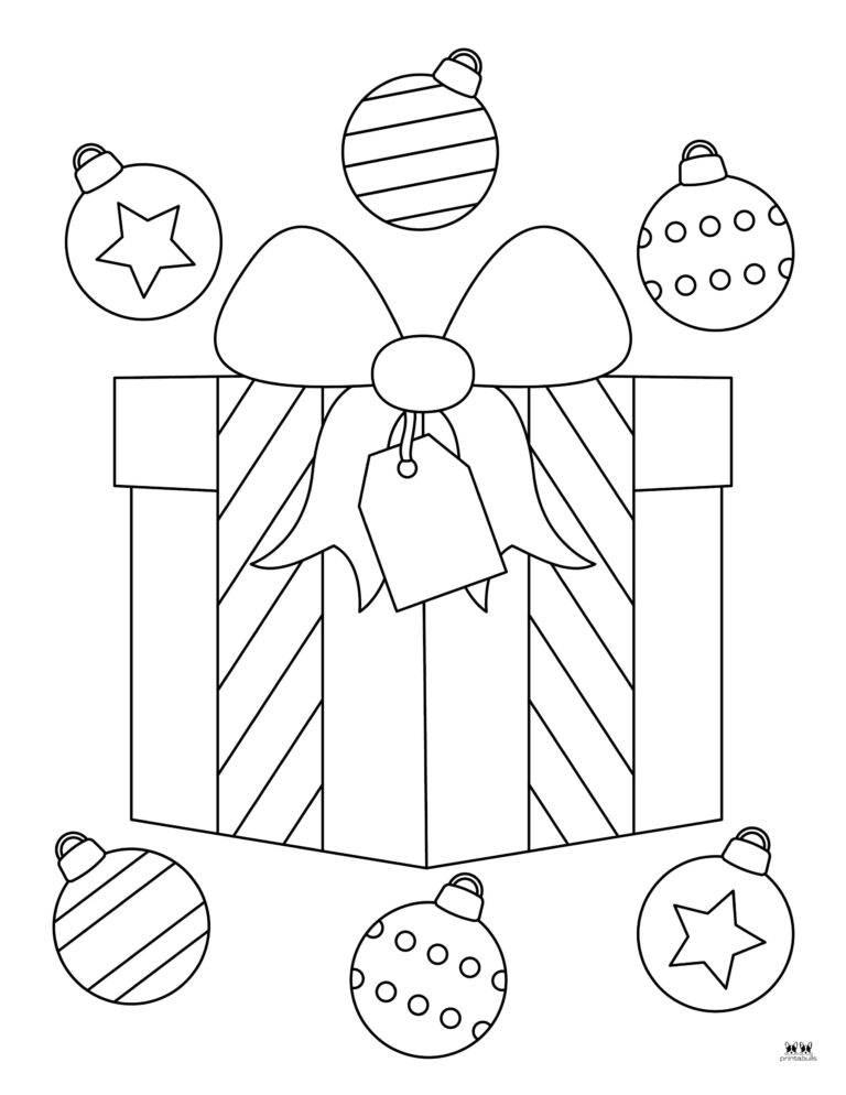 Christmas Present Coloring Pages - 25 FREE Pages | Printabulls