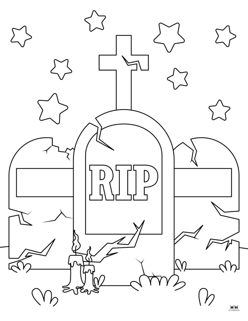 Printable-Graveyard-Coloring-Page-5