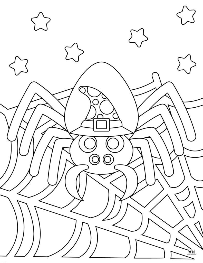 Printable-Halloween-Spider-Coloring-Page-2