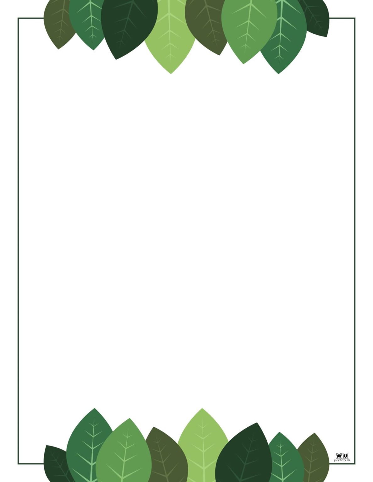 Leaf borders 30 free printable borders printabulls