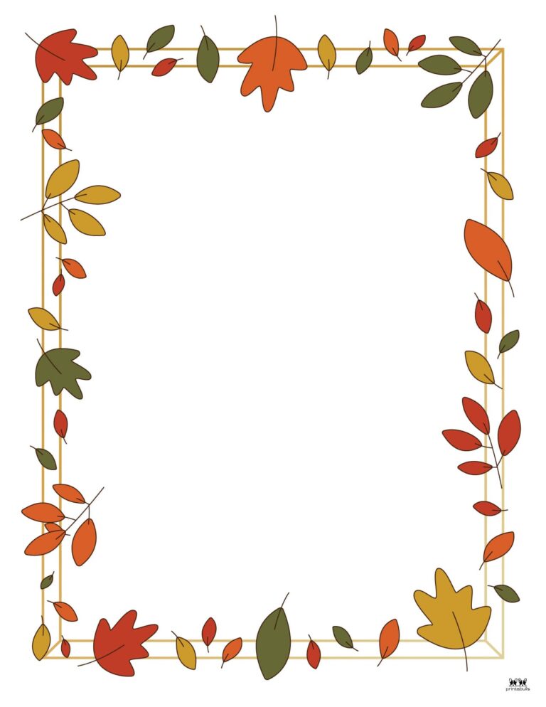 Leaf Borders 30 FREE Printable Borders Printabulls