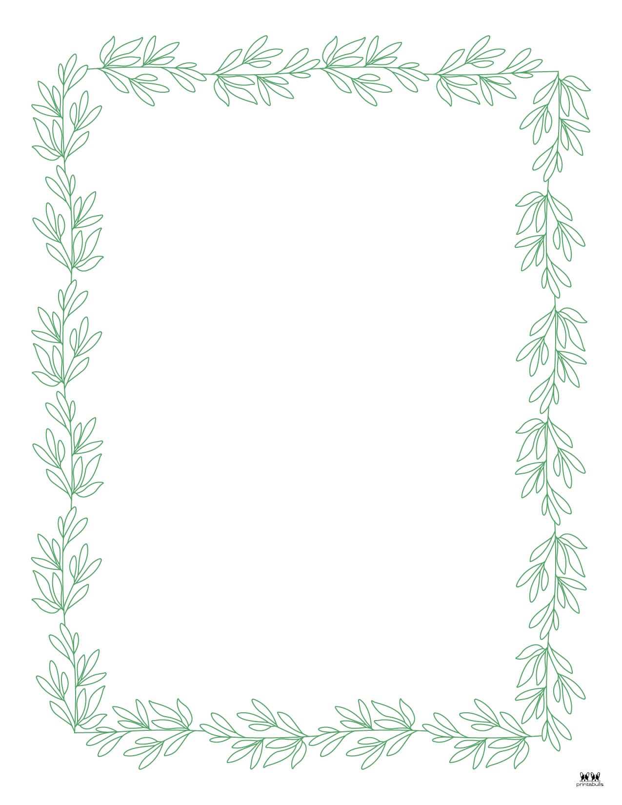 Leaf borders 30 free printable borders printabulls
