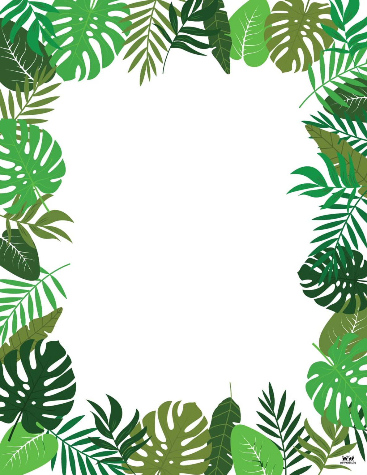 Leaf borders 30 free printable borders printabulls