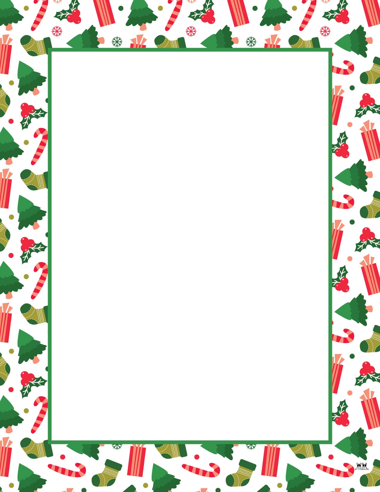 Christmas Borders - 60 FREE Printable Borders | Printabulls