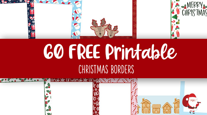 Christmas Borders - 60 FREE Printable Borders | Printabulls