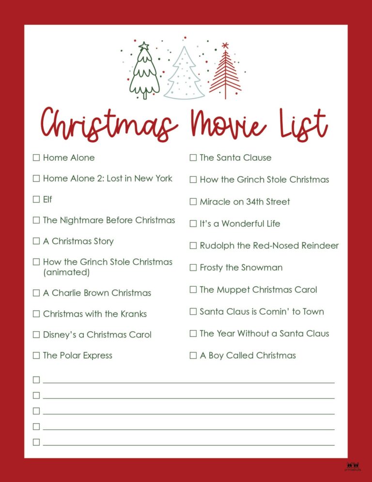 Christmas Movie Lists Printabulls - Printable Christmas Movie List 1 768x994 