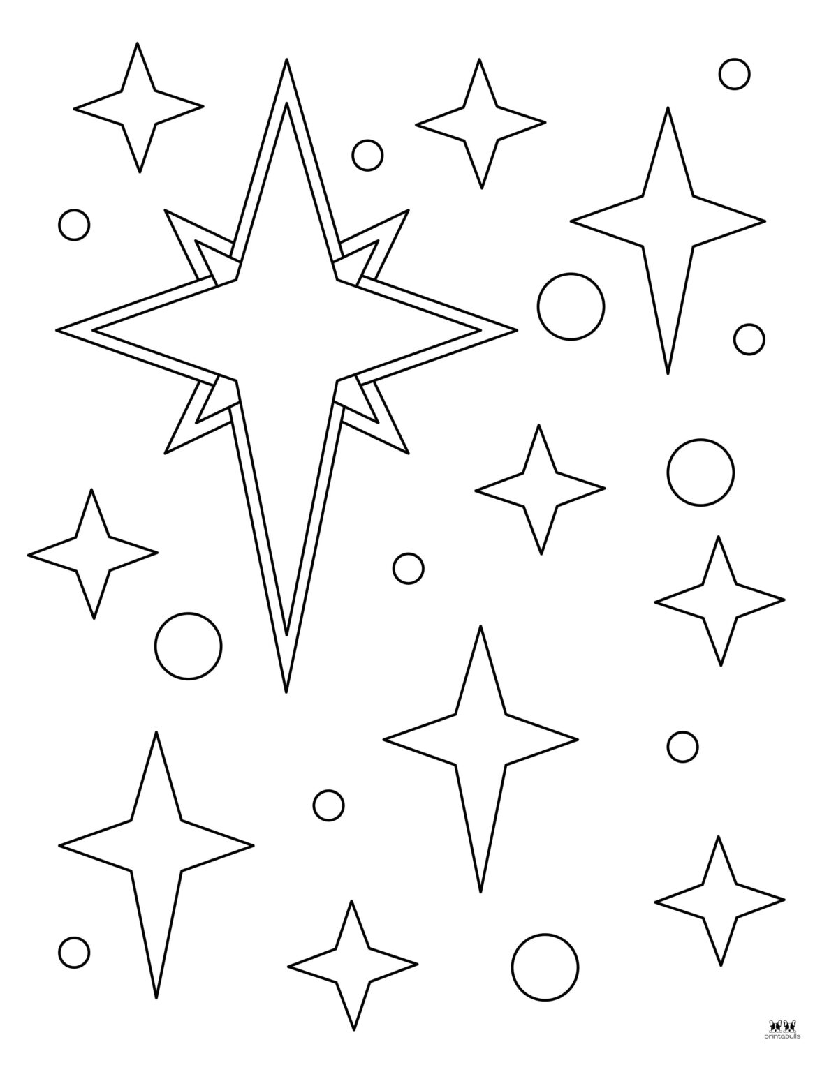 Christmas Stars - 25 FREE Printables | Printabulls