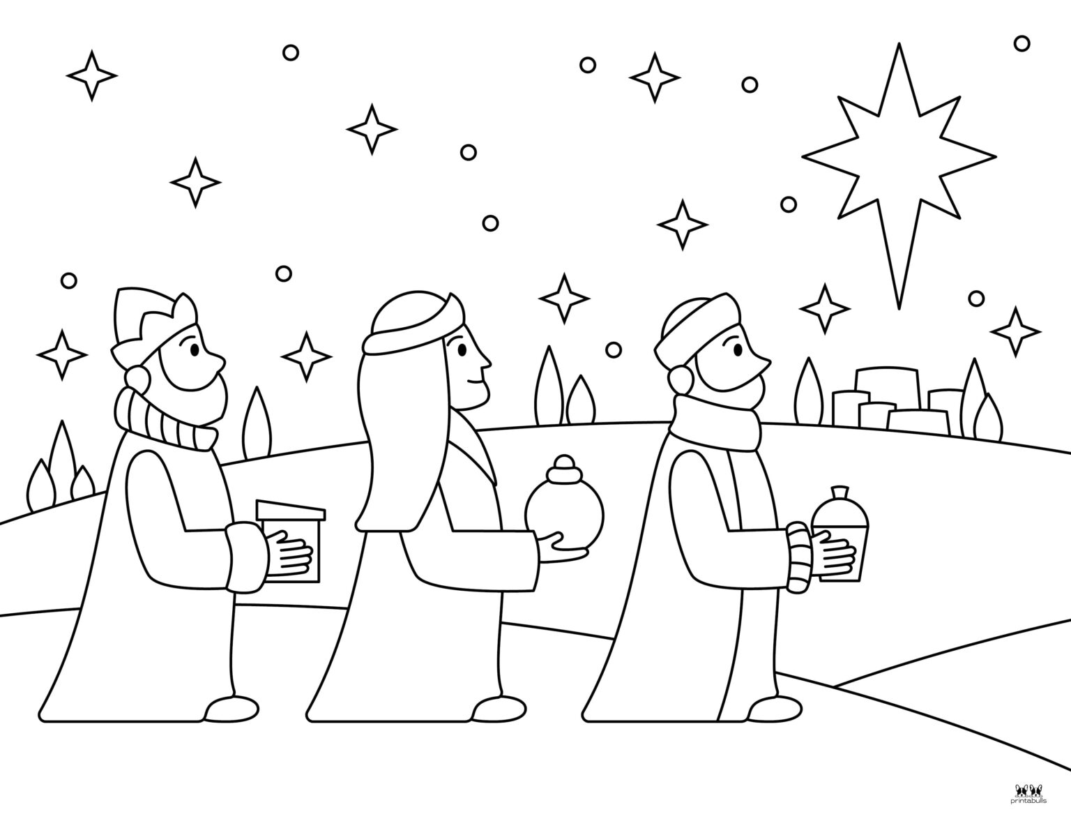 Christmas Stars - 25 FREE Printables | Printabulls