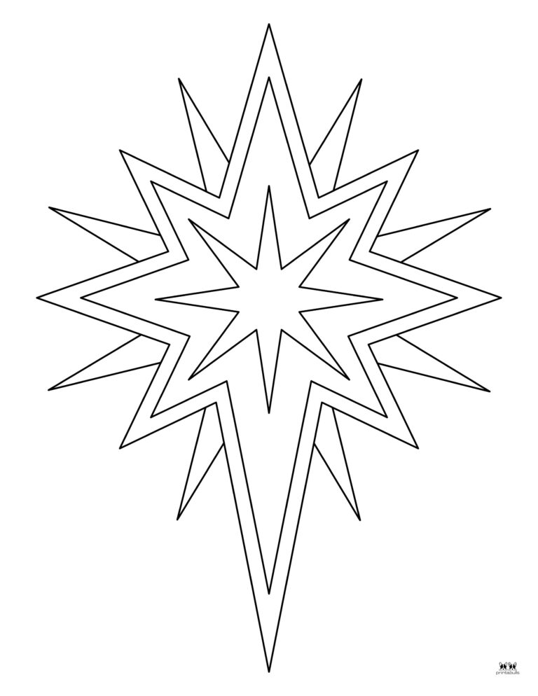 Christmas Stars - 25 FREE Printables | Printabulls