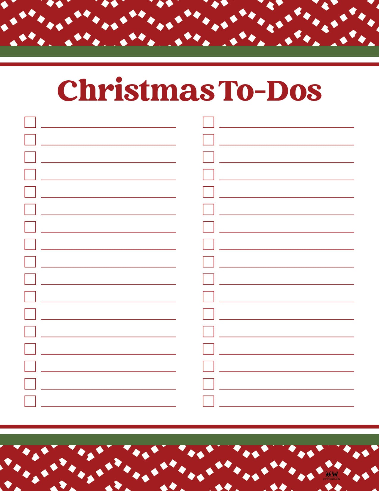 Christmas To Do Lists - 10 FREE Lists | Printabulls
