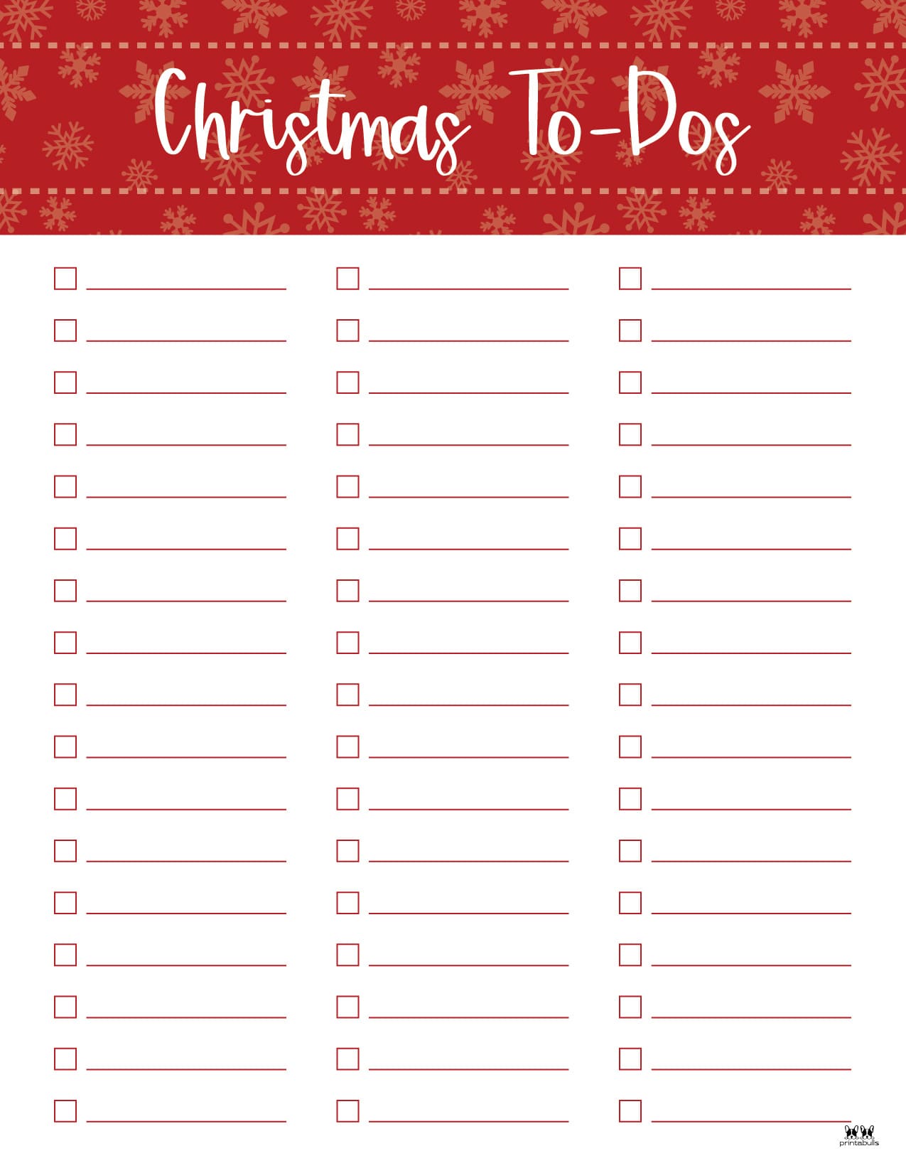 Christmas To Do Lists - 10 FREE Lists - PrintaBulk