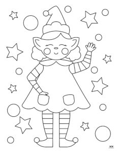 Elf Coloring Pages - 25 FREE Printable Pages | Printabulls