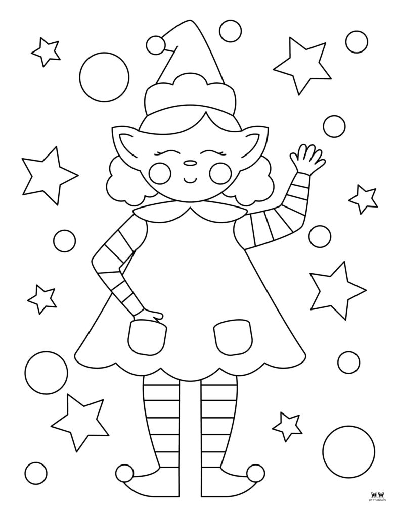 Printable-Elf-Coloring-Page-4