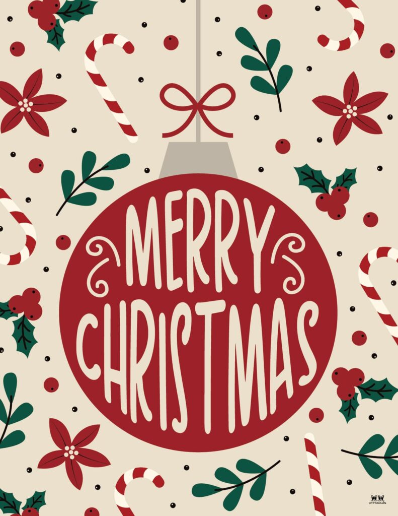 Merry sales christmas printable