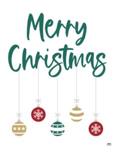 Merry Christmas Printables - 25 FREE Pages | Printabulls