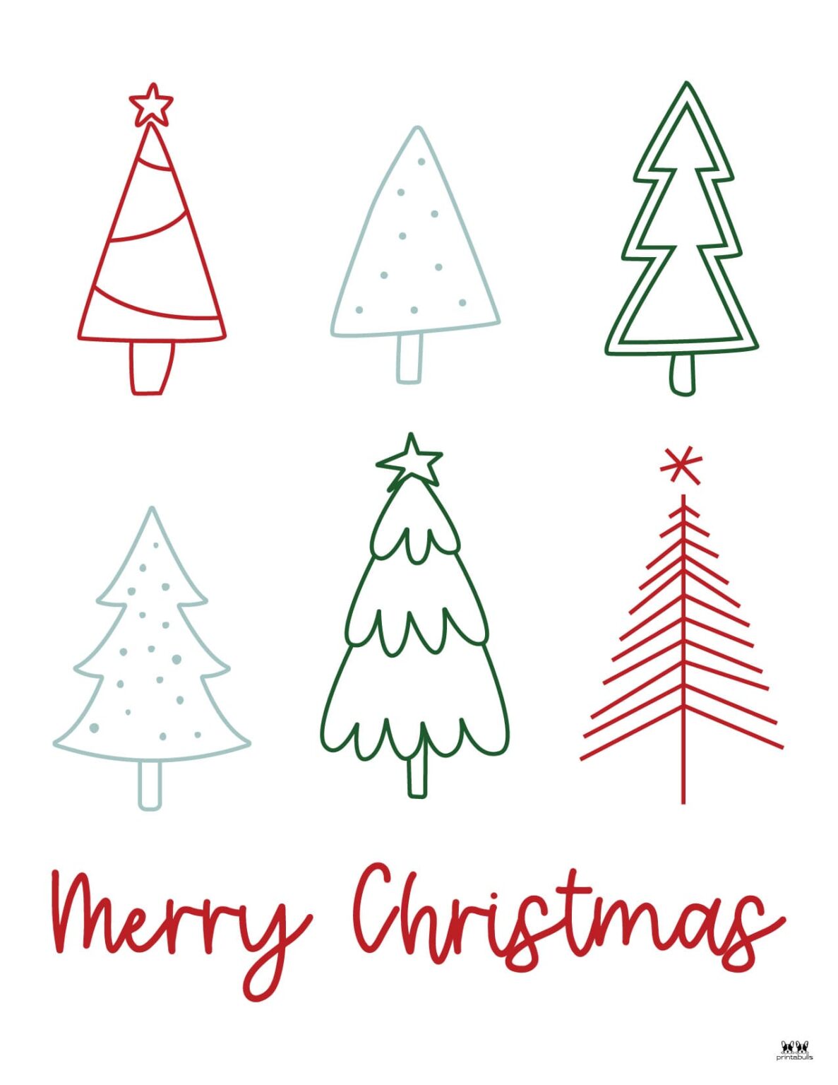 Merry Christmas Printables - 25 FREE Pages | Printabulls