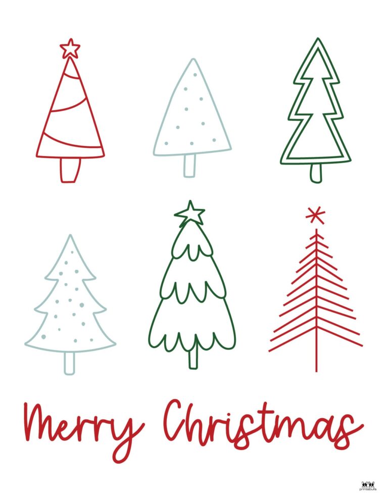 Merry Christmas Printables - 25 FREE Pages | Printabulls