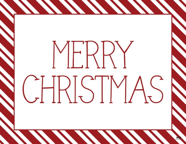 Merry Christmas Printables - 25 FREE Pages | Printabulls