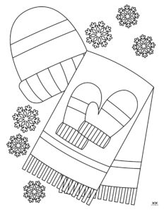 Mitten Coloring Pages &amp; Templates - 25 Pages | Printabulls