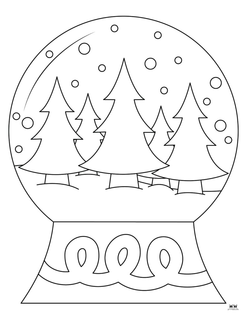 Printable-Snow-Globe-Coloring-Page-1