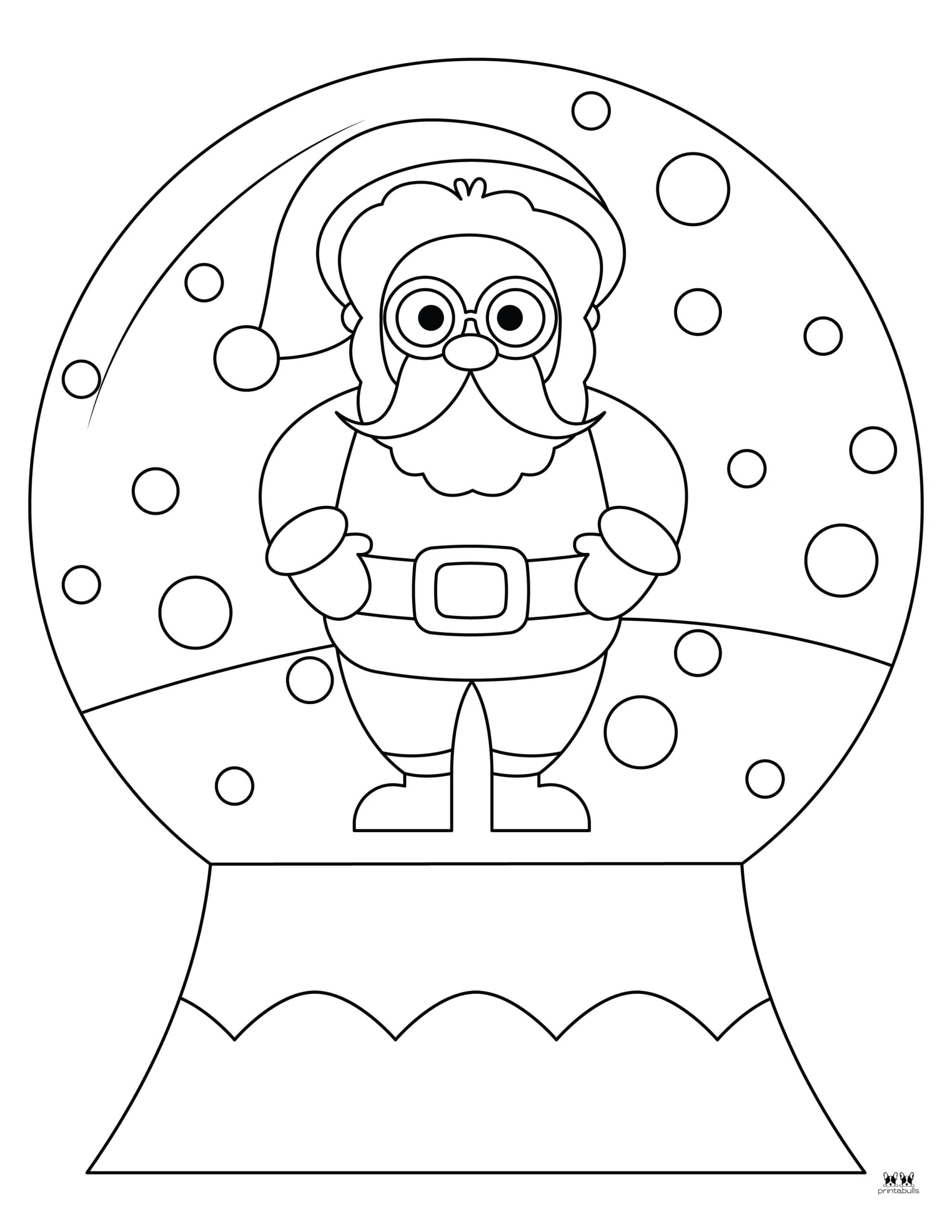 Snow Globe Coloring Pages & Templates - 25 Pages | Printabulls