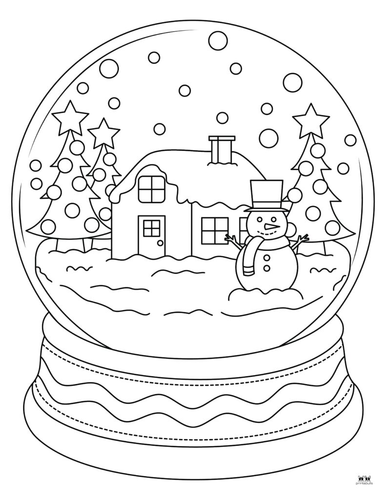 Printable-Snow-Globe-Coloring-Page-2