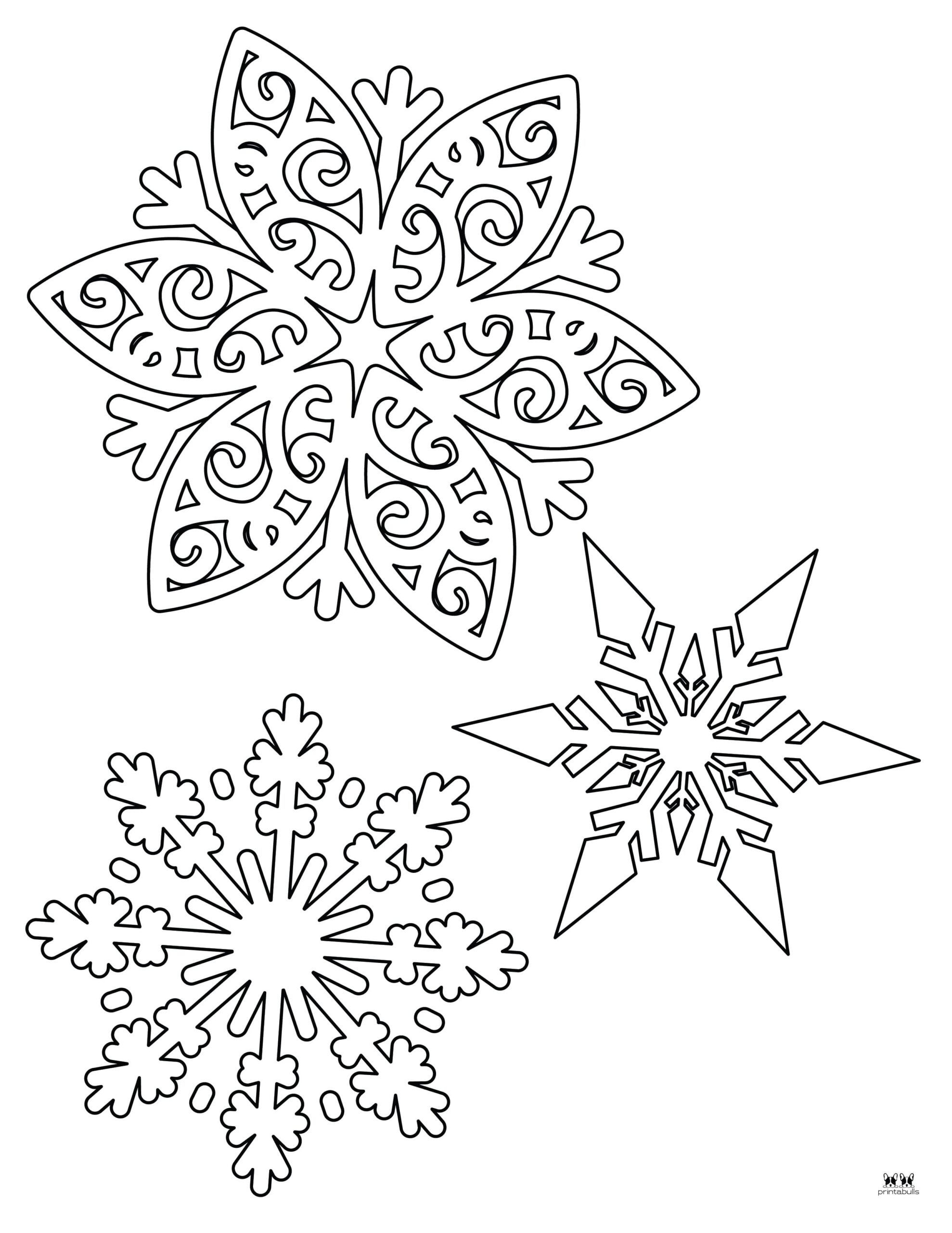 Snowflake Coloring Pages 25 FREE - Printable Snowflake Coloring Page 12 Scaled